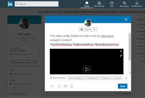 Repurpose LinkedIn Content Stacking Butler Branding