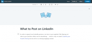 What to Post LinkedIn Butler Branding