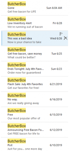 ButcherBox Email Subject Lines