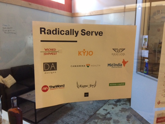 Radically Serve Sign Butler Core Value