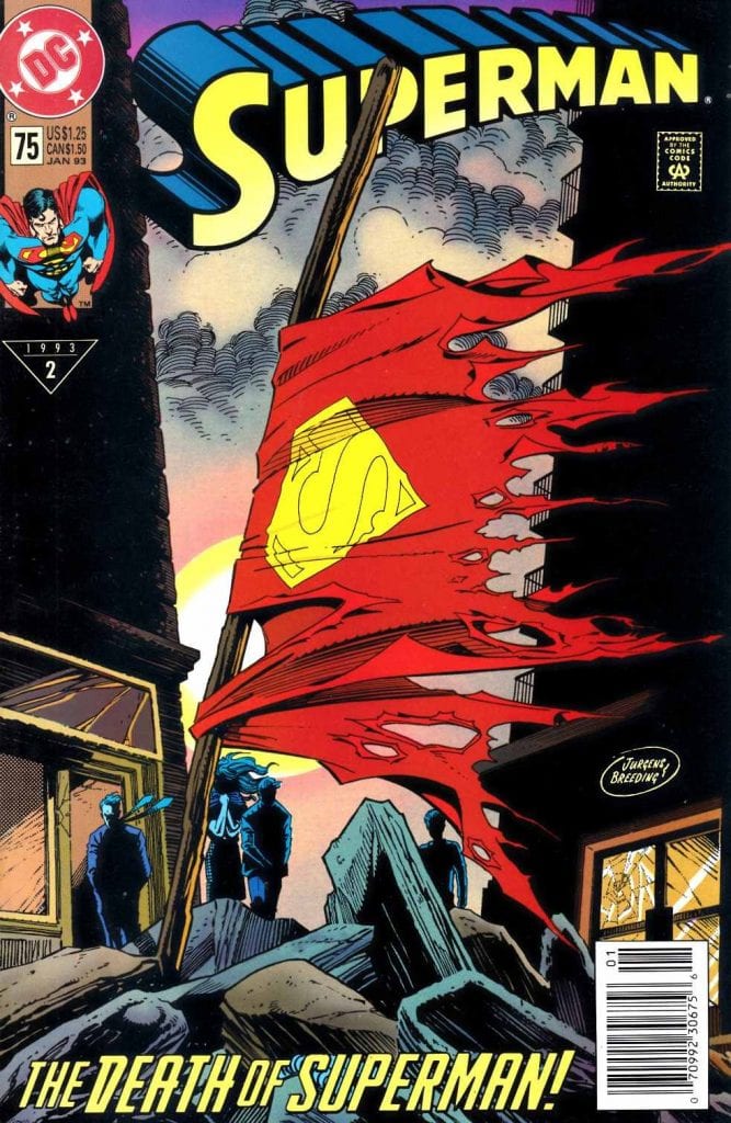 Superman 75 Death of Superman Cover