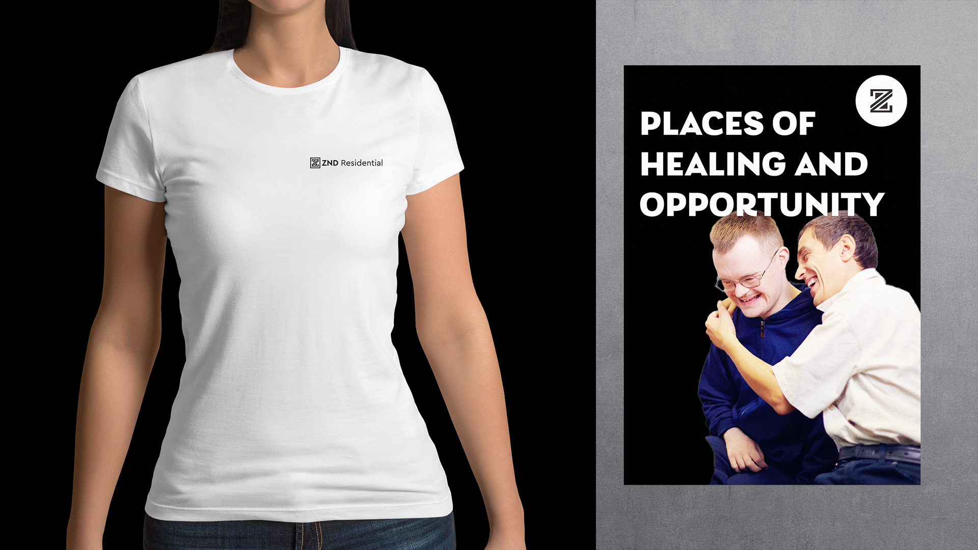 Presenting Logo Concepts-ZND Logo Reveal-Shirt and Poster