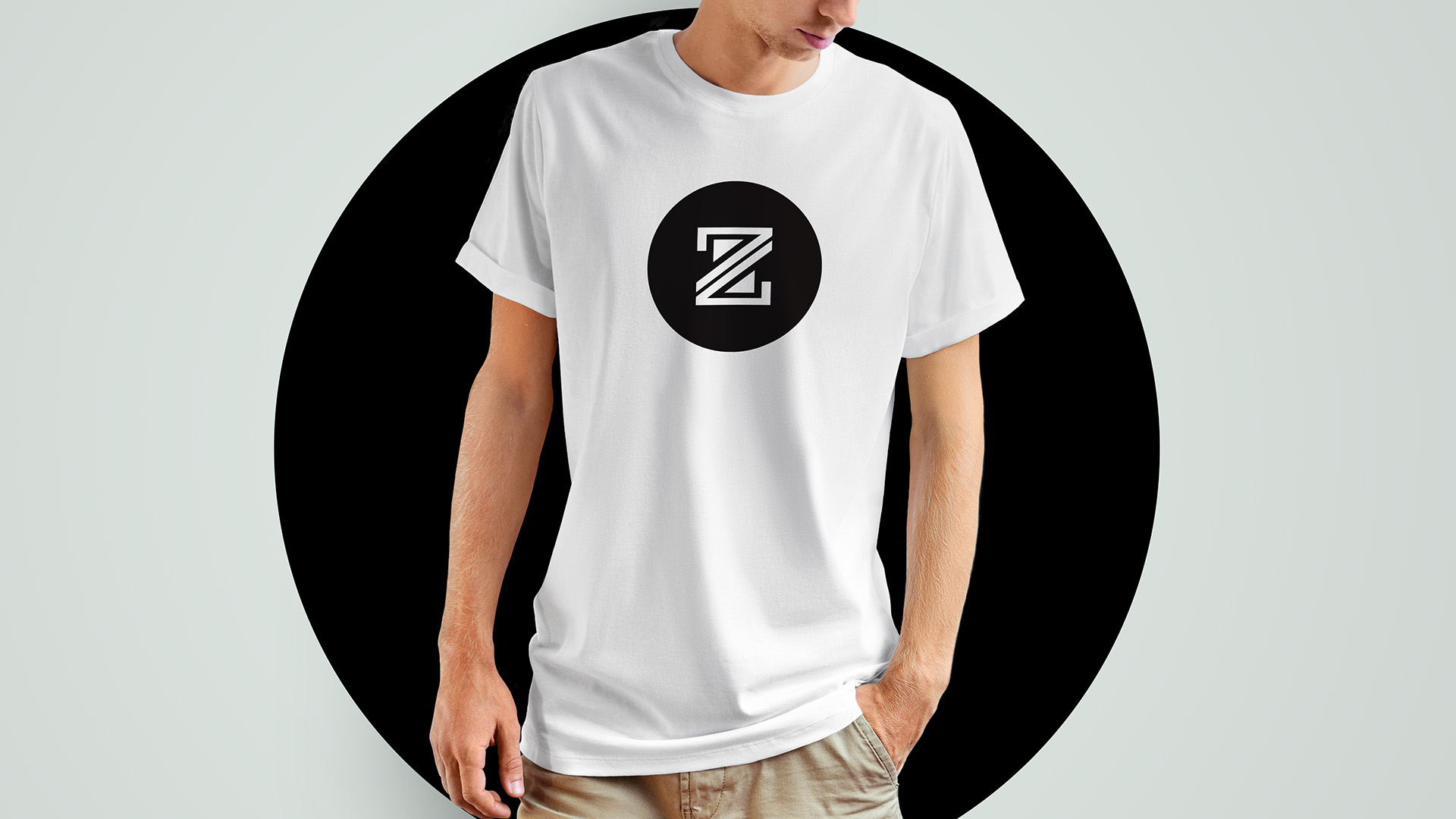 Presenting Logo Concepts-ZND Logo Reveal-T-Shirt Mockup